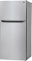 Angle Zoom. LG - 23.8 Cu Ft Top Mount Refrigerator with Internal Water Dispenser - Stainless steel.