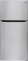 LG - 23.8 Cu. Ft. Top Freezer Refrigerator with Internal Water Dispenser - Stainless Steel - Front_Zoom
