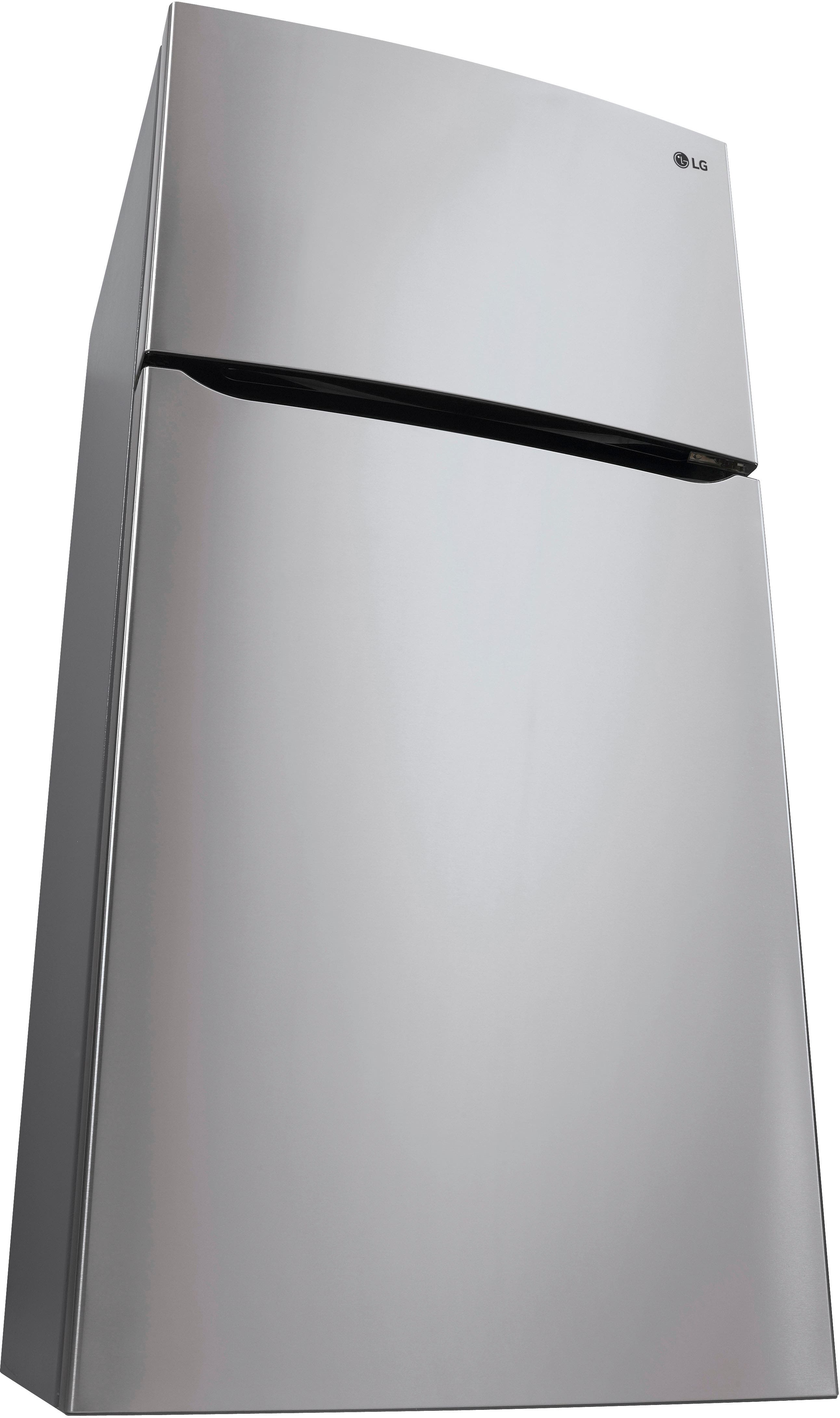 Alt View 11. LG - 23.8 Cu. Ft. Top Freezer Refrigerator with Internal Water Dispenser - Stainless Steel.