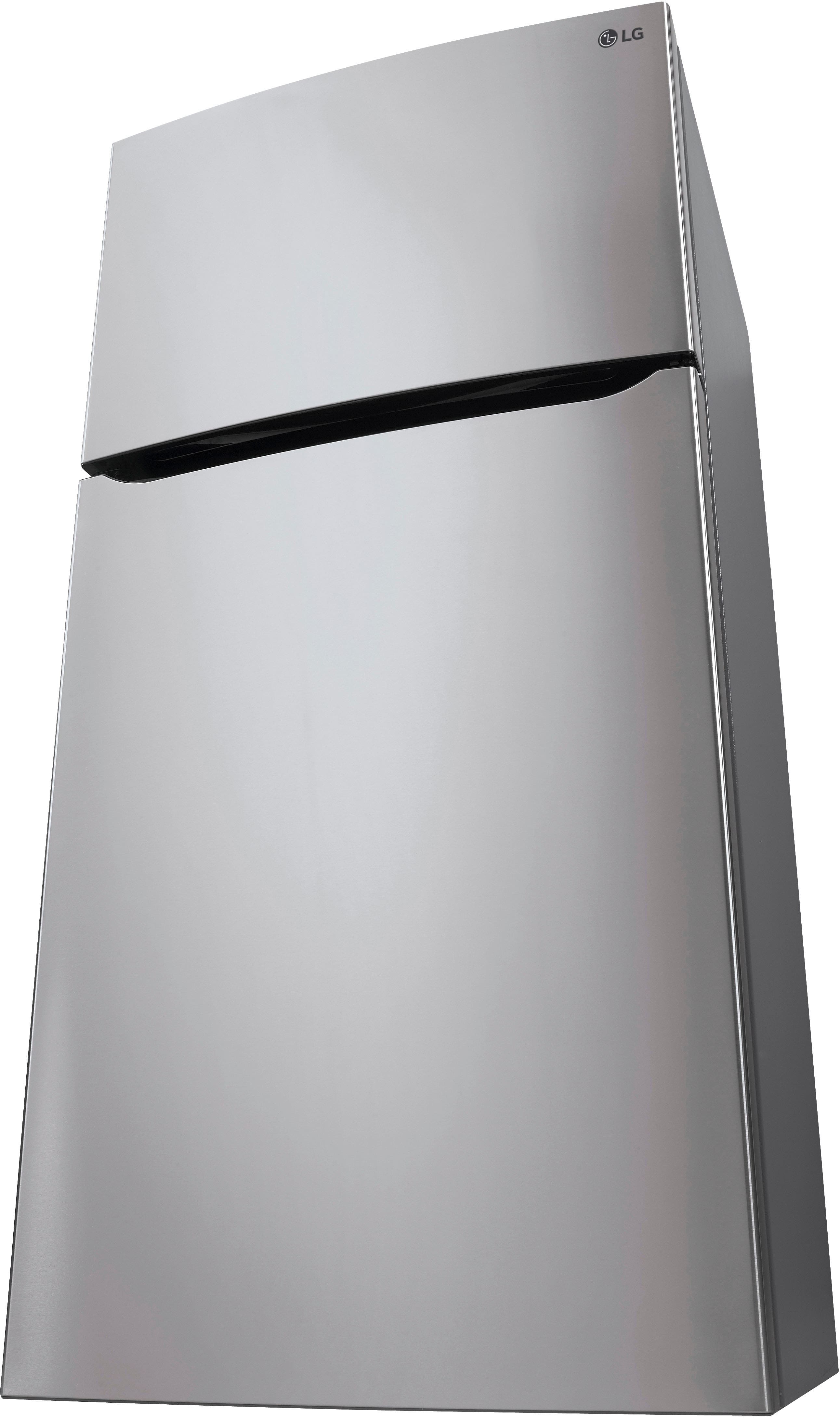 Alt View 13. LG - 23.8 Cu. Ft. Top Freezer Refrigerator with Internal Water Dispenser - Stainless Steel.
