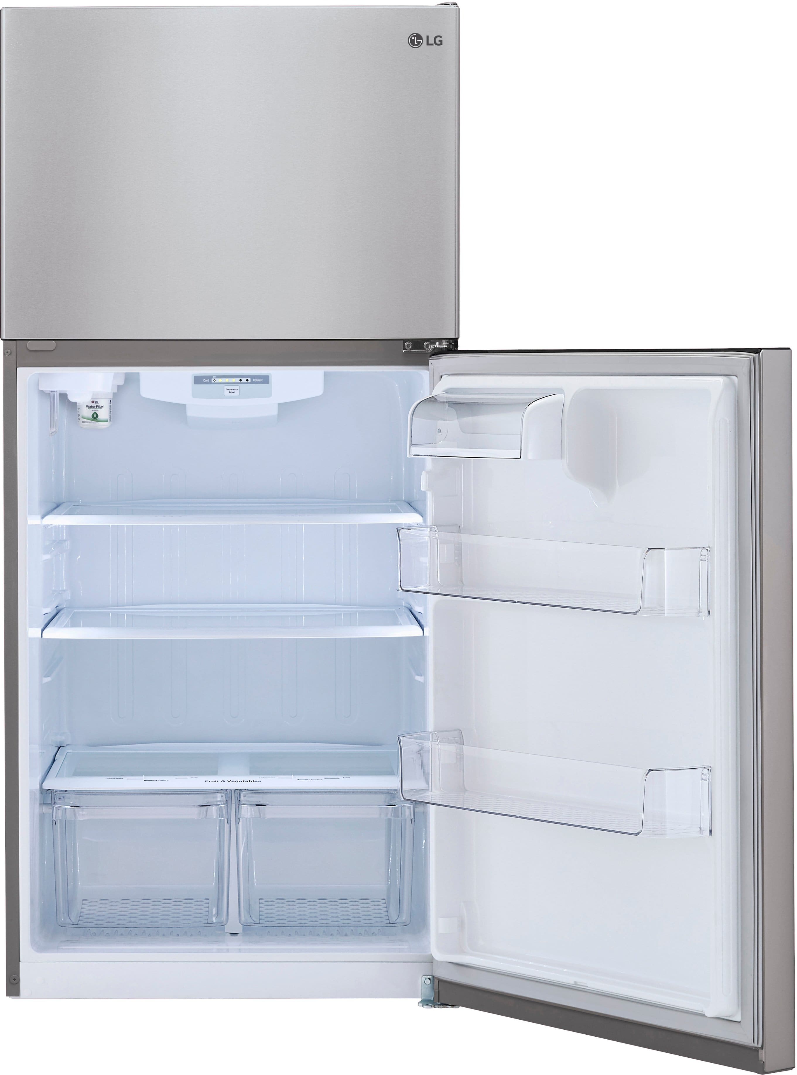 Alt View 16. LG - 23.8 Cu. Ft. Top Freezer Refrigerator with Internal Water Dispenser - Stainless Steel.