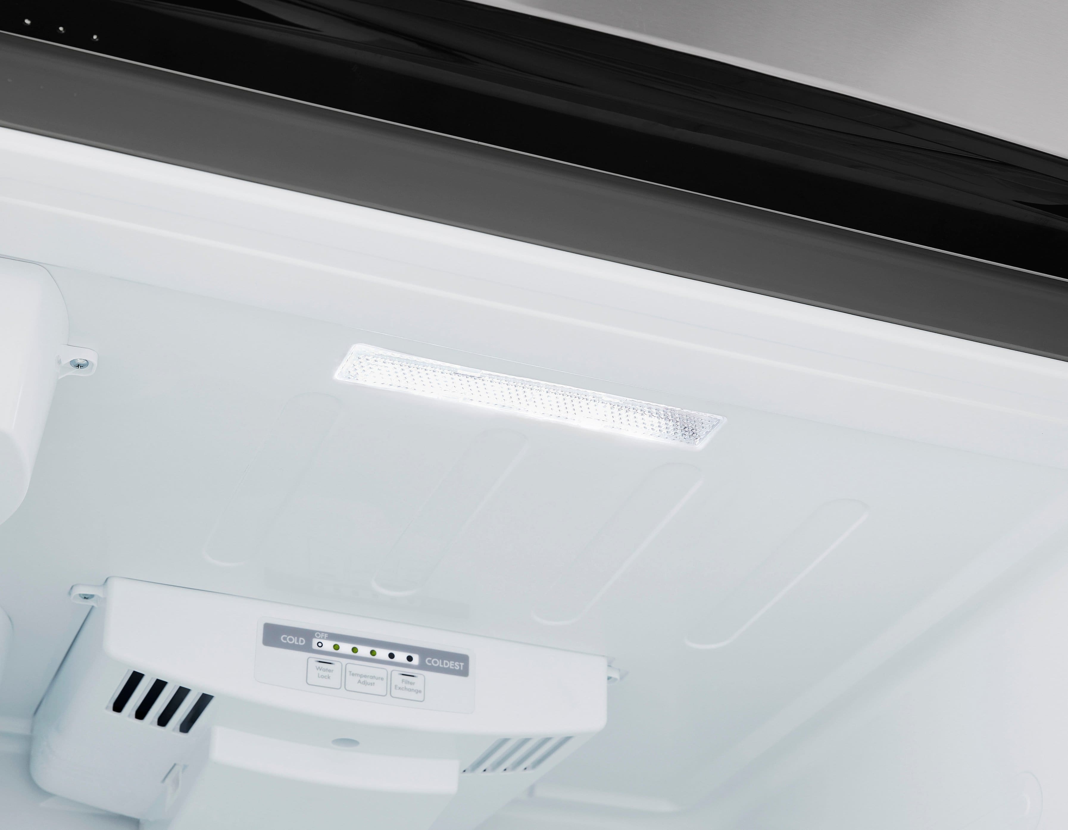 Alt View 23. LG - 23.8 Cu. Ft. Top Freezer Refrigerator with Internal Water Dispenser - Stainless Steel.