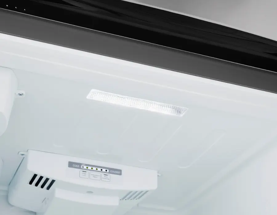 Alt View 23. LG - 23.8 Cu. Ft. Top Freezer Refrigerator with Internal Water Dispenser - Stainless Steel.