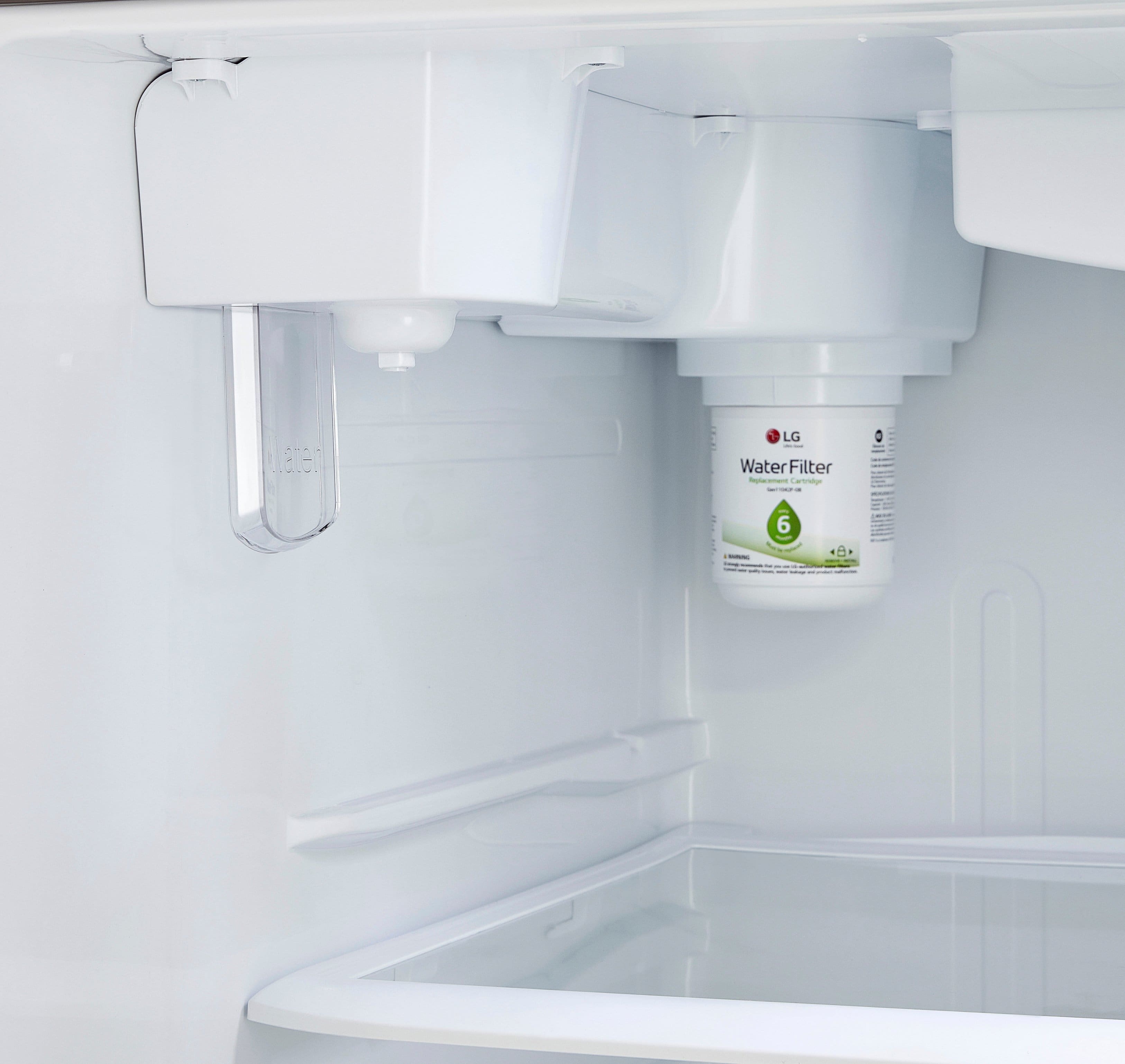 Alt View 24. LG - 23.8 Cu. Ft. Top Freezer Refrigerator with Internal Water Dispenser - Stainless Steel.