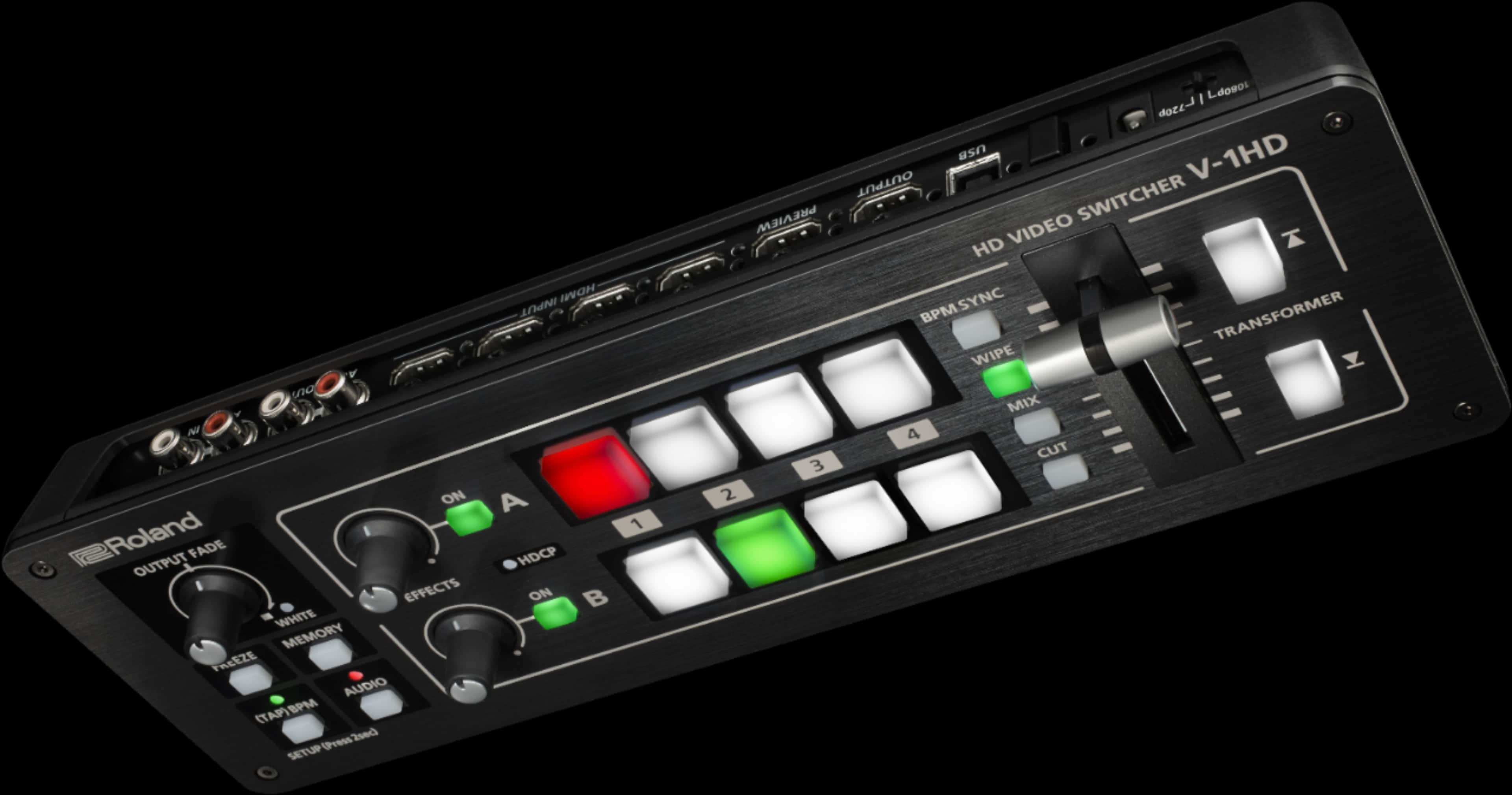 Best Buy: Roland Video Switcher with Encoder Black V-1HD STR