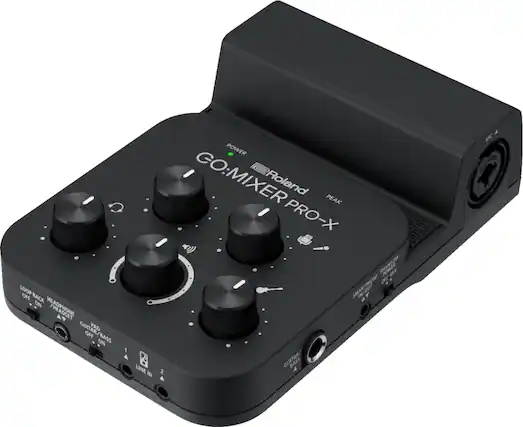Front. Roland - GO:MIXER PRO-X Powered Mixer - Black.