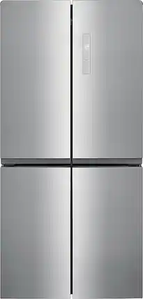 Front. Frigidaire - 17.4 Cu. Ft. 4-Door French Door Refrigerator - Stainless Steel.