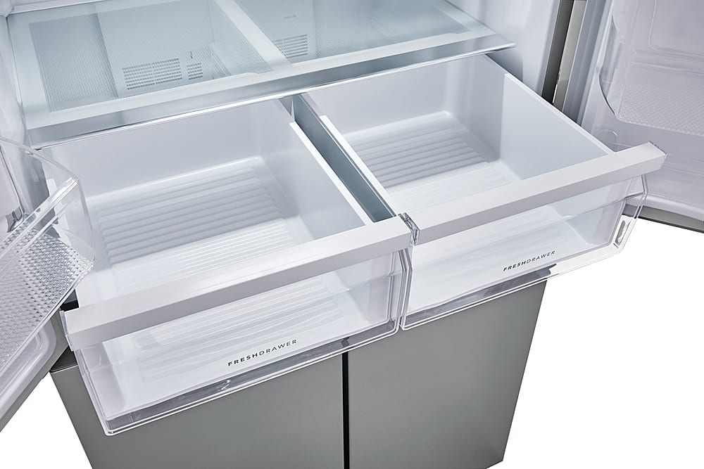 Alt View 21. Frigidaire - 17.4 Cu. Ft. 4-Door French Door Refrigerator - Stainless Steel.