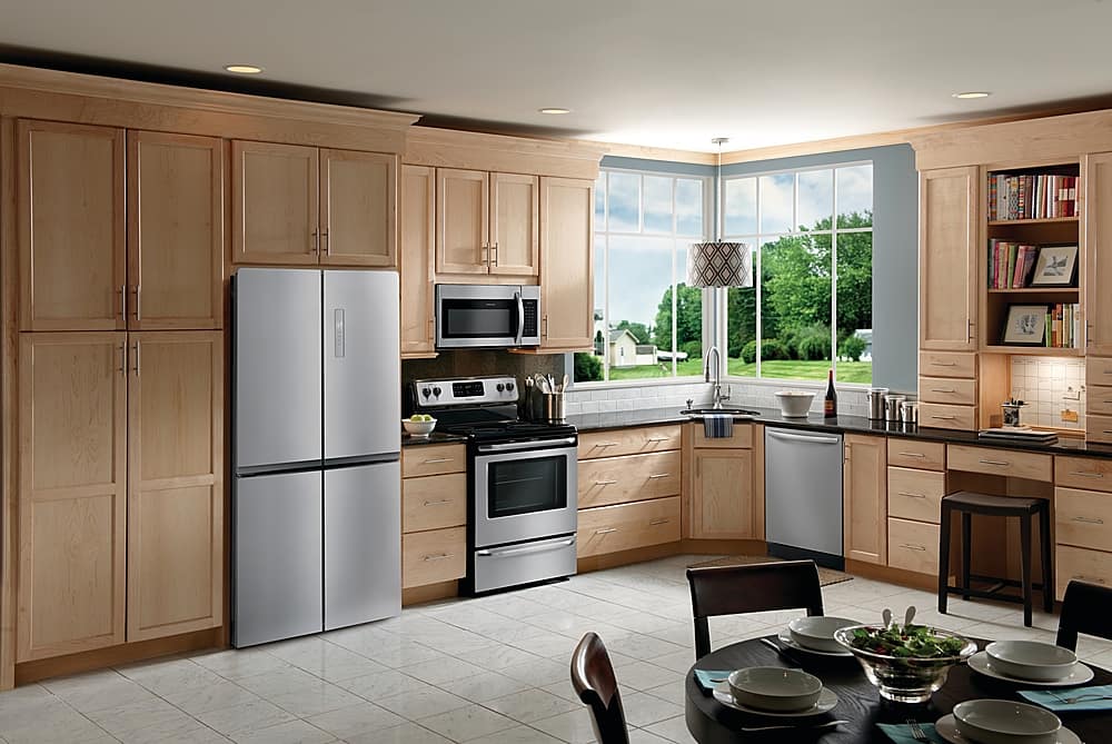 Alt View 25. Frigidaire - 17.4 Cu. Ft. 4-Door French Door Refrigerator - Stainless Steel.