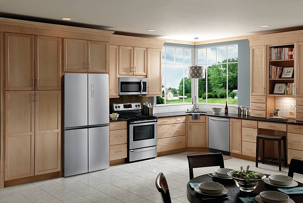 Alt View 25. Frigidaire - 17.4 Cu. Ft. 4-Door French Door Refrigerator - Stainless Steel.