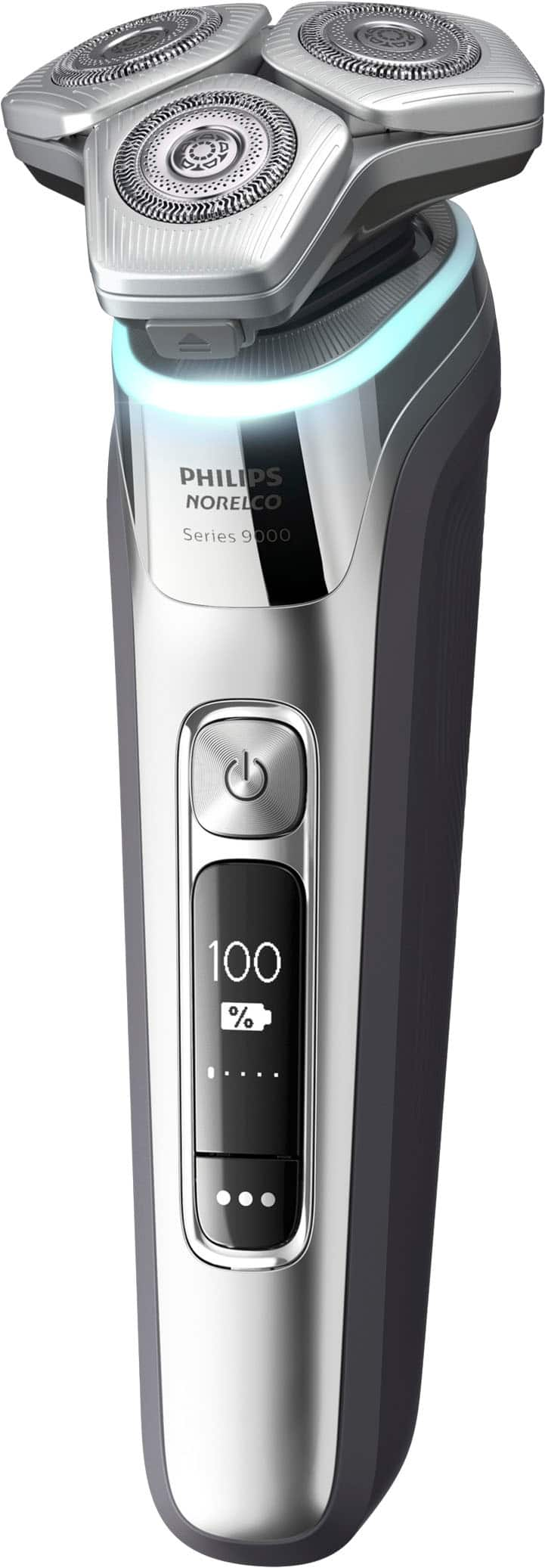 Philips Norelco 9500 Rechargeable Wet/Dry Electric Shaver with Quick Clean,  Travel Case, and Pop up Trimmer Silver S9985/84 - Best Buy