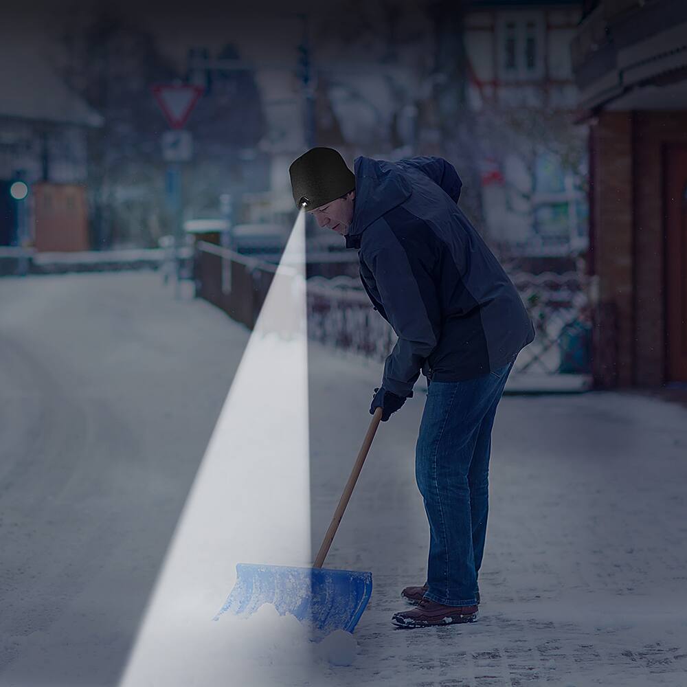 Alt View 13. Panther Vision - POWERCAP Beanie 70 Lumen Rechargeable LED Clip-On Headlamp - Black.