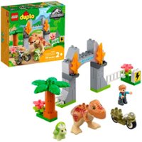 LEGO - DUPLO Jurassic World T. rex and Triceratops Dinosaur Breakout 10939 - Front_Zoom