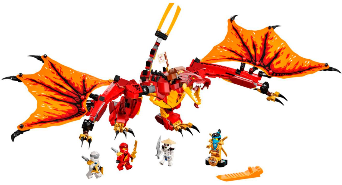 Left View: LEGO - Ninjago Fire Dragon Attack 71753