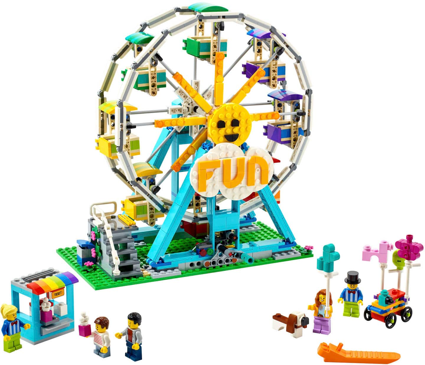 Left View: LEGO Creator 3in1 Ferris Wheel 31119 Building Kit (1,002 Pieces)