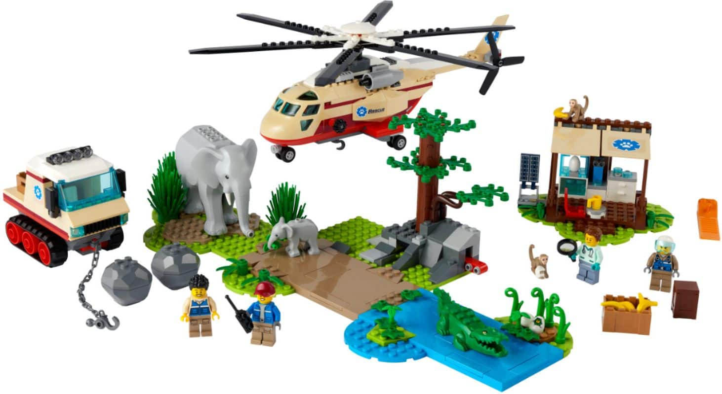 Left View: LEGO - City Wildlife Rescue Operation 60302