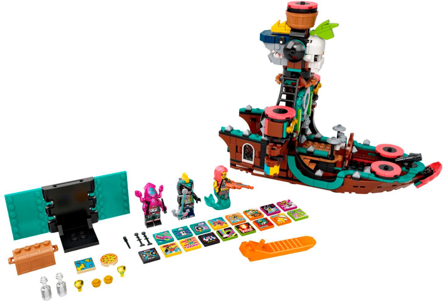 Left View: LEGO - VIDIYO Punk Pirate Ship 43114