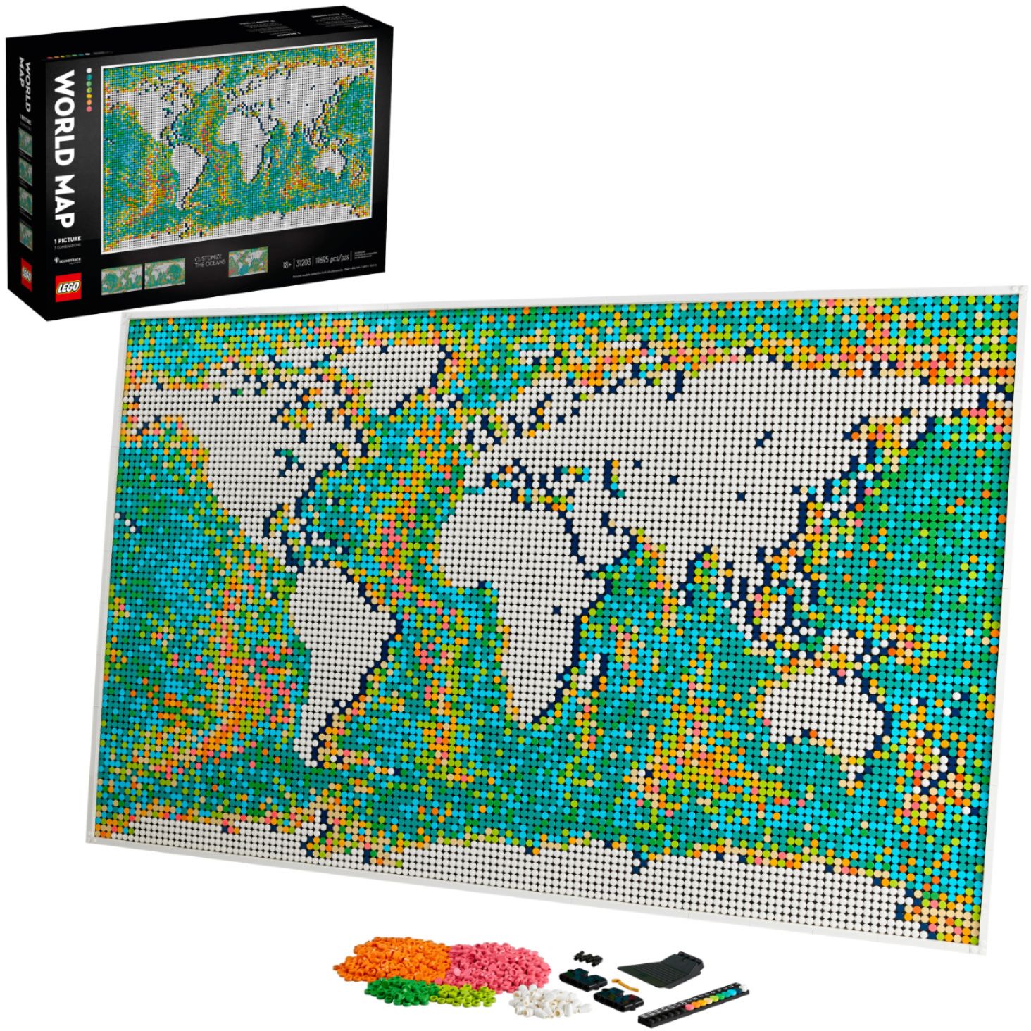LEGO ART World Map 31203 6333060 - Best