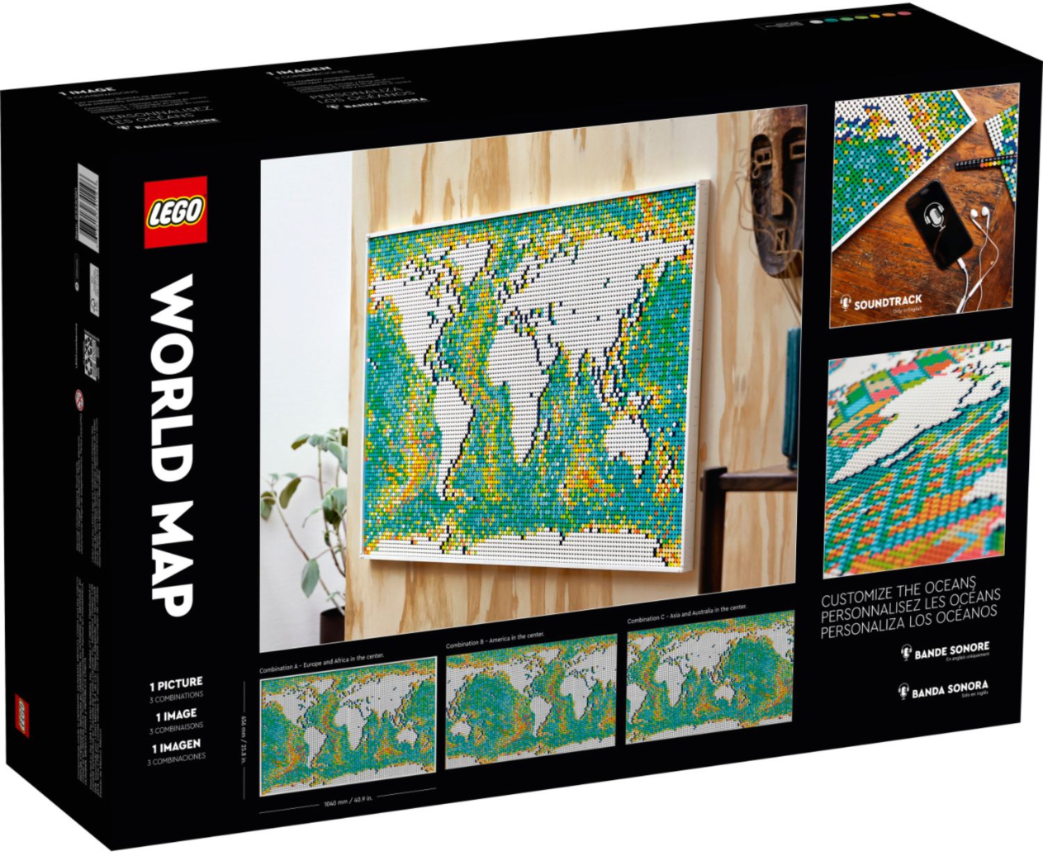 LEGO ART World Map 31203 6333060 - Best Buy