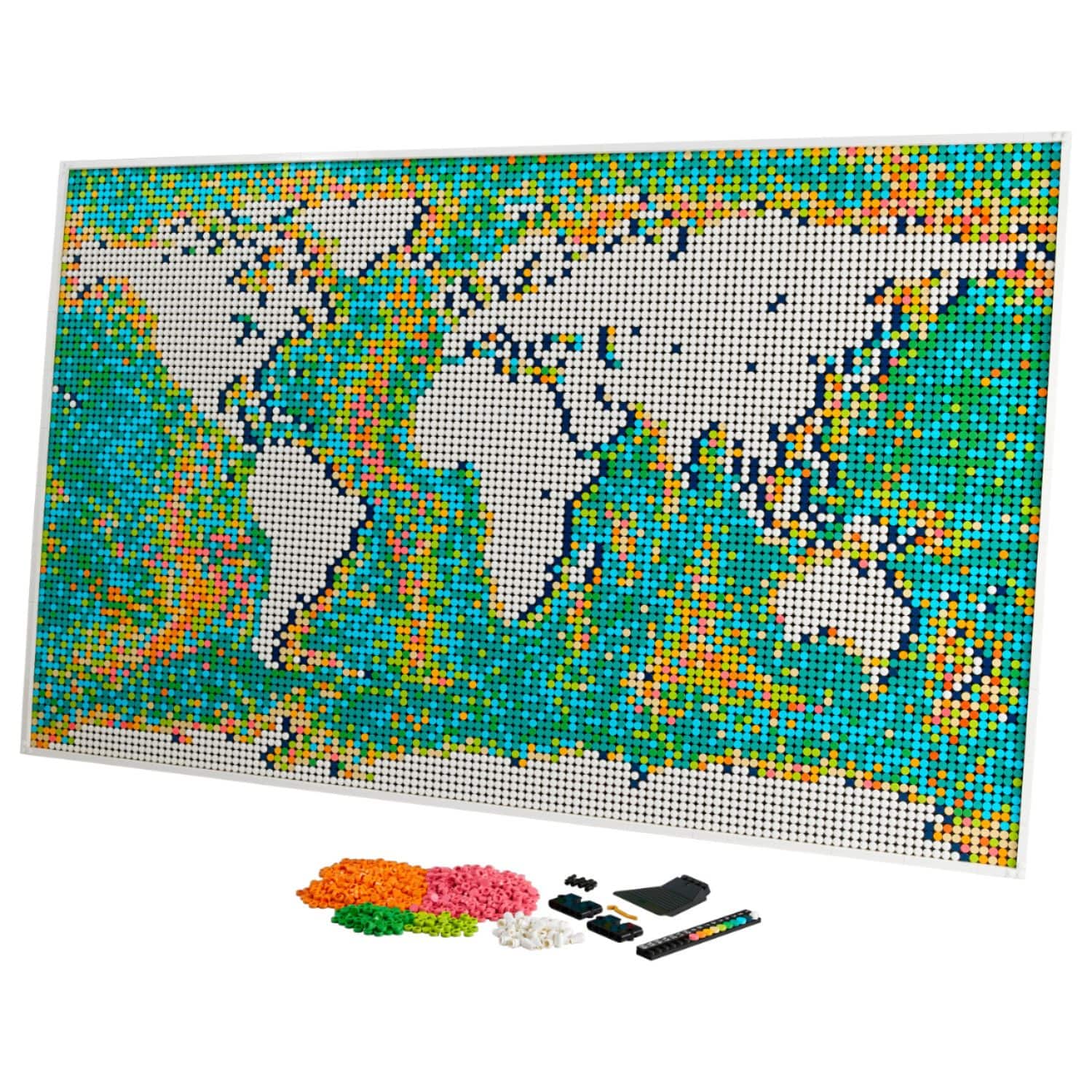 Left. LEGO - ART World Map 31203.