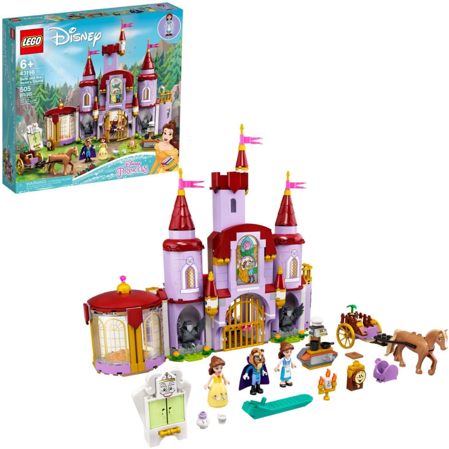 LEGO - Disney Princess Belle and the Beast's Castle 43196 - Front_Zoom