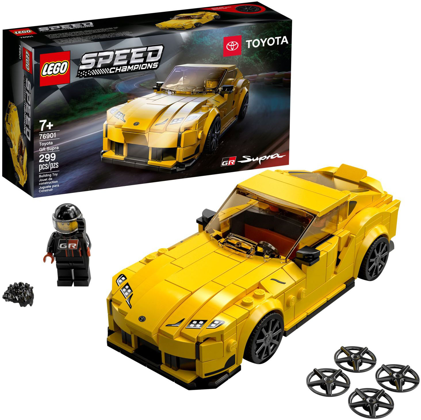 LEGO Speed Champions Koenigsegg Jesko 76900 Racing Sports Car Toy with  Driver Minifigure, Racer Model Set for Kids