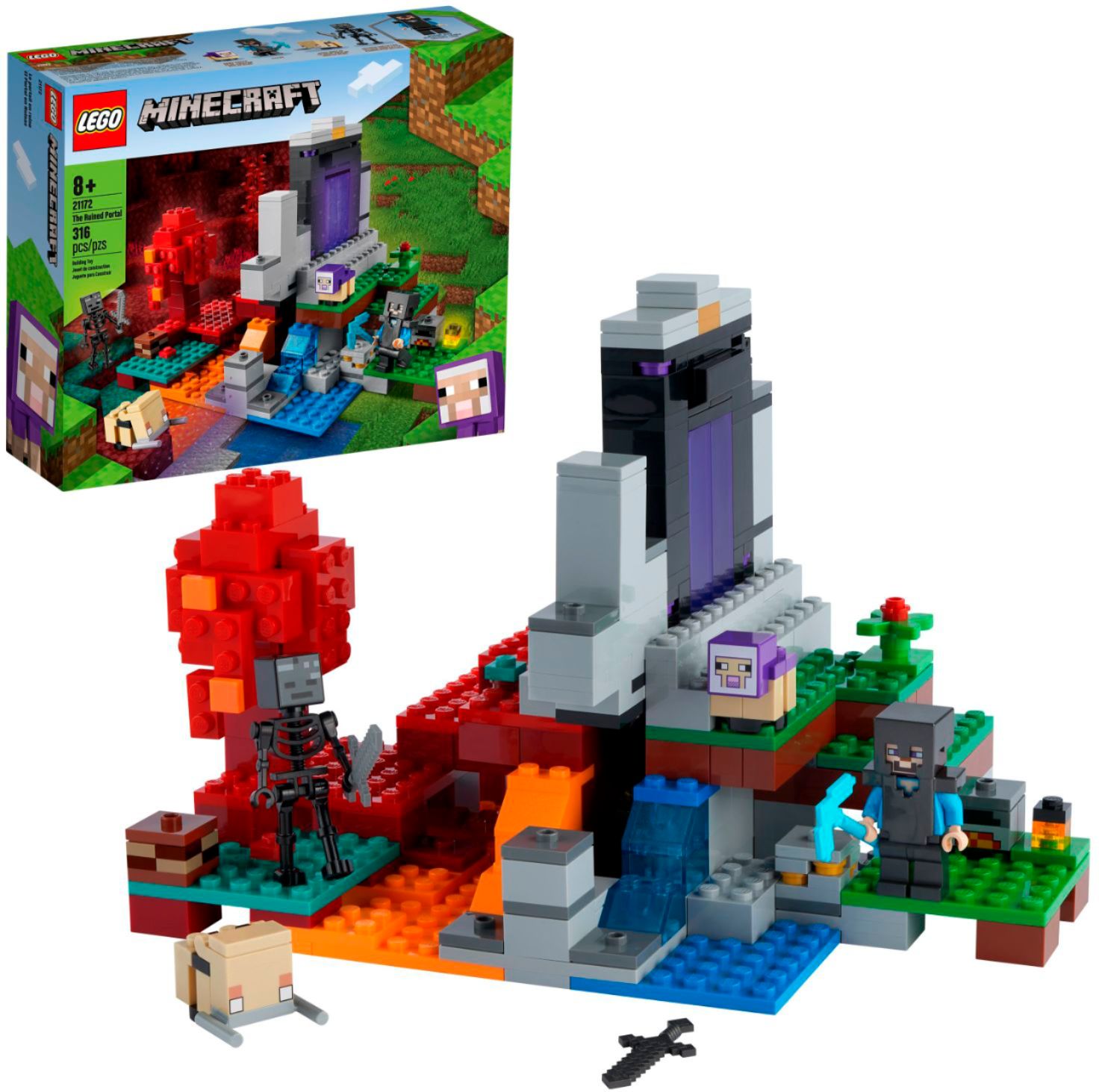 Lego Minecraft The Ruined Portal Best Buy