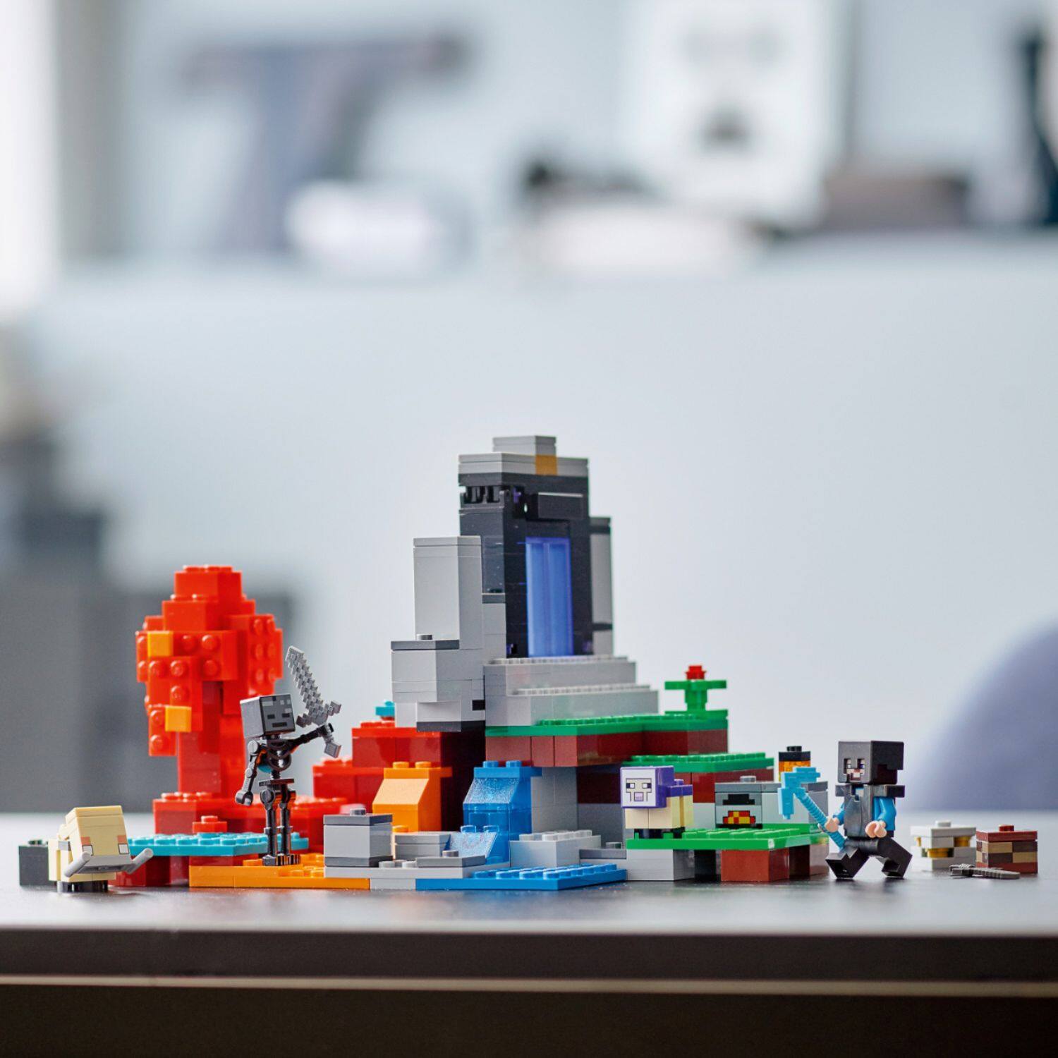 LEGO Minecraft build takes on an otherworldly End City