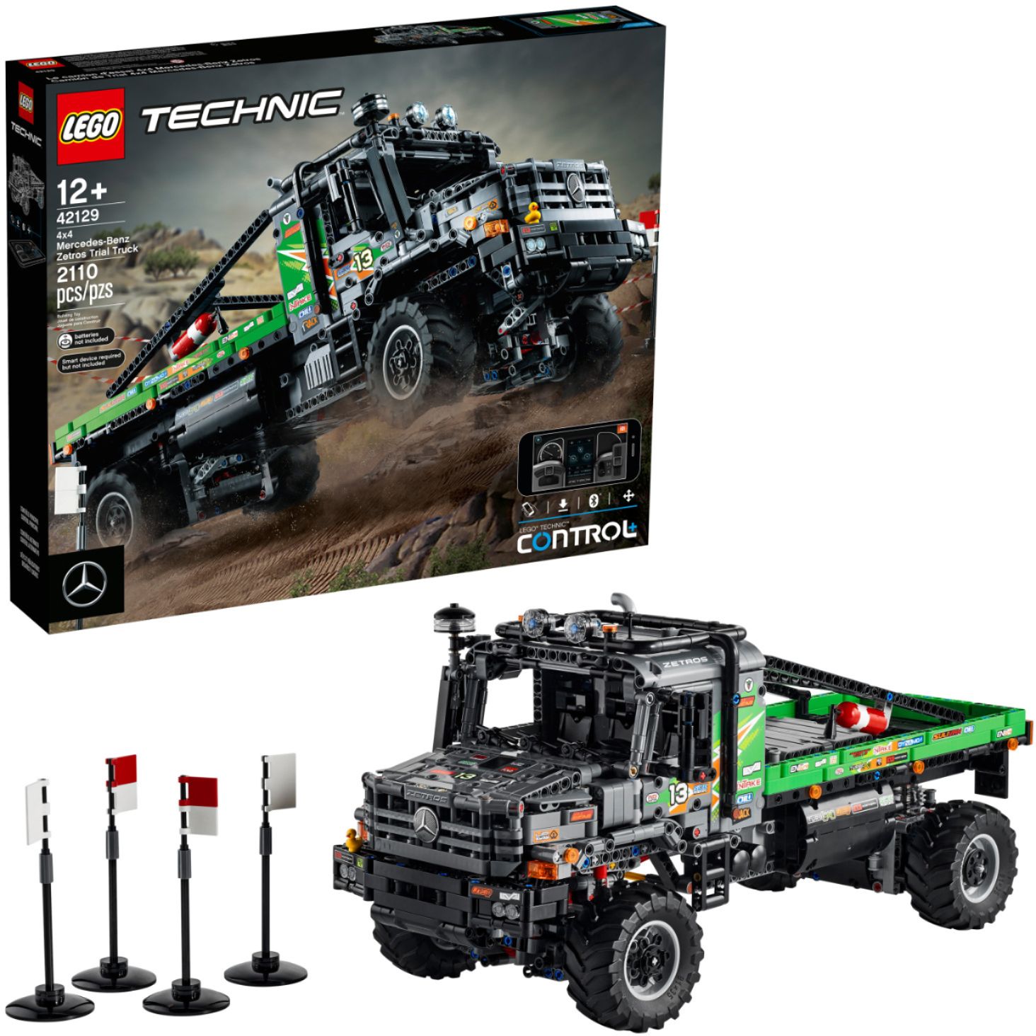 Had i morgen hver LEGO Technic App-Controlled 4x4 Mercedes-Benz Zetros Trial Truck 42129  6332752 - Best Buy
