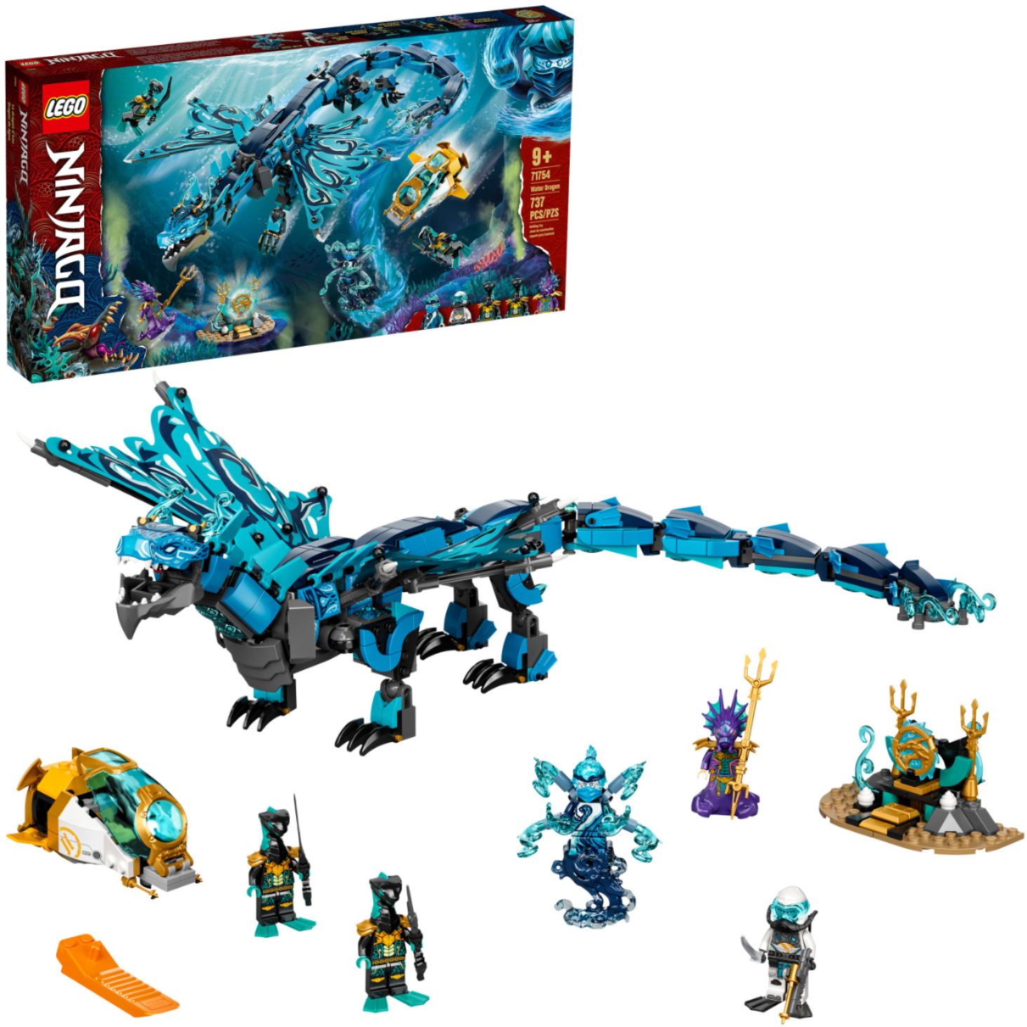 Dusver Zeemeeuw staal LEGO Ninjago Water Dragon 71754 6332542 - Best Buy