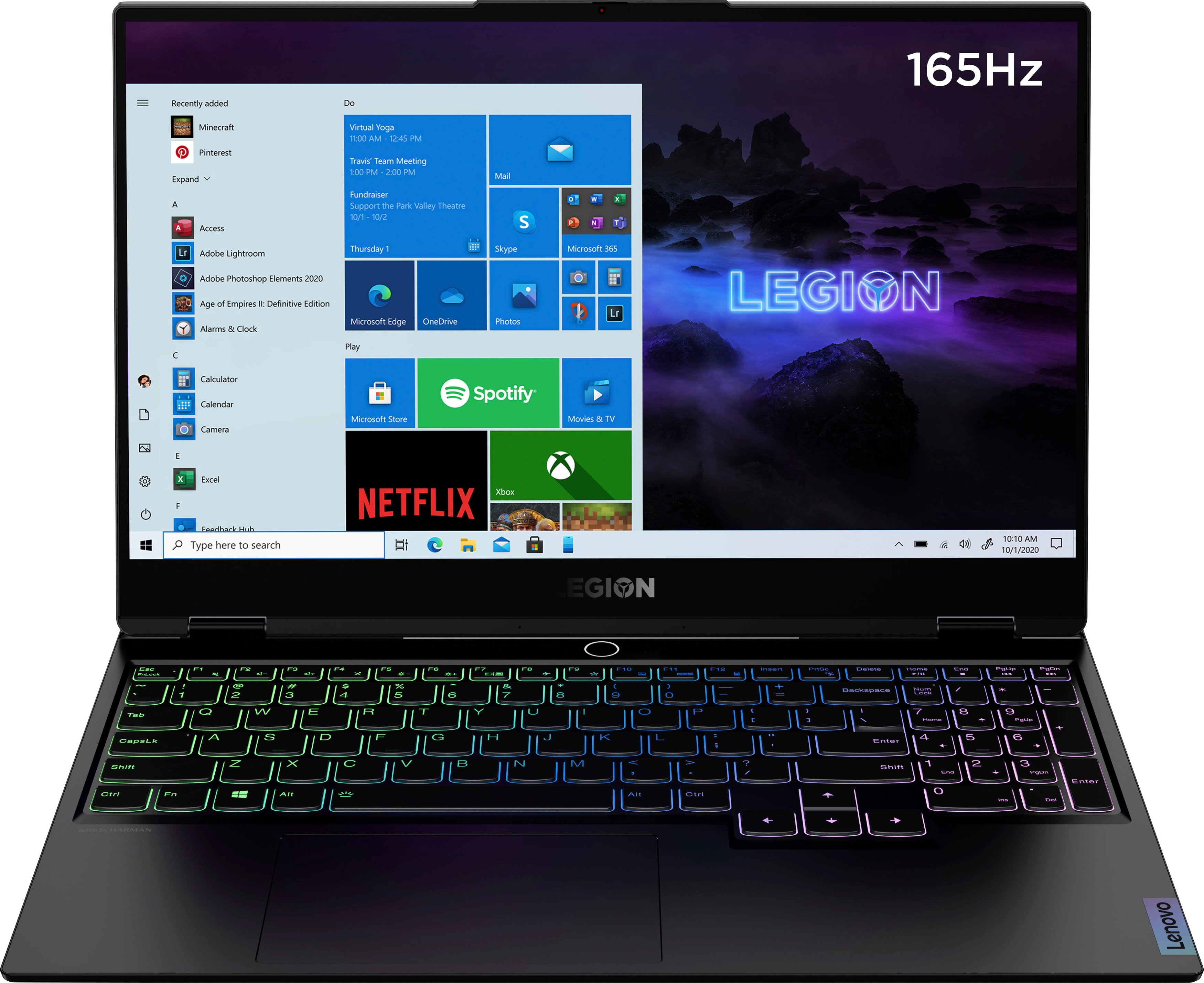 Lenovo - Legion Slim 7 15" Gaming Laptop - AMD Ryzen 7 5800H - 16GB Memory - NVIDIA GeForce RTX 3060 Max-Q - 512GB SSD - Shadow Black