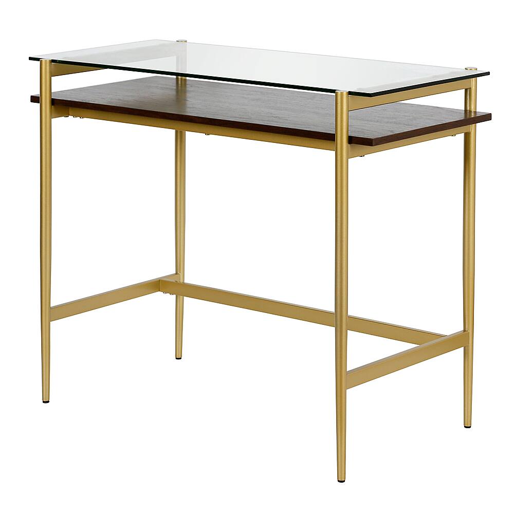 Alt View Zoom 16. Camden&Wells - Eaton 36" Desk - Brass/Walnut.