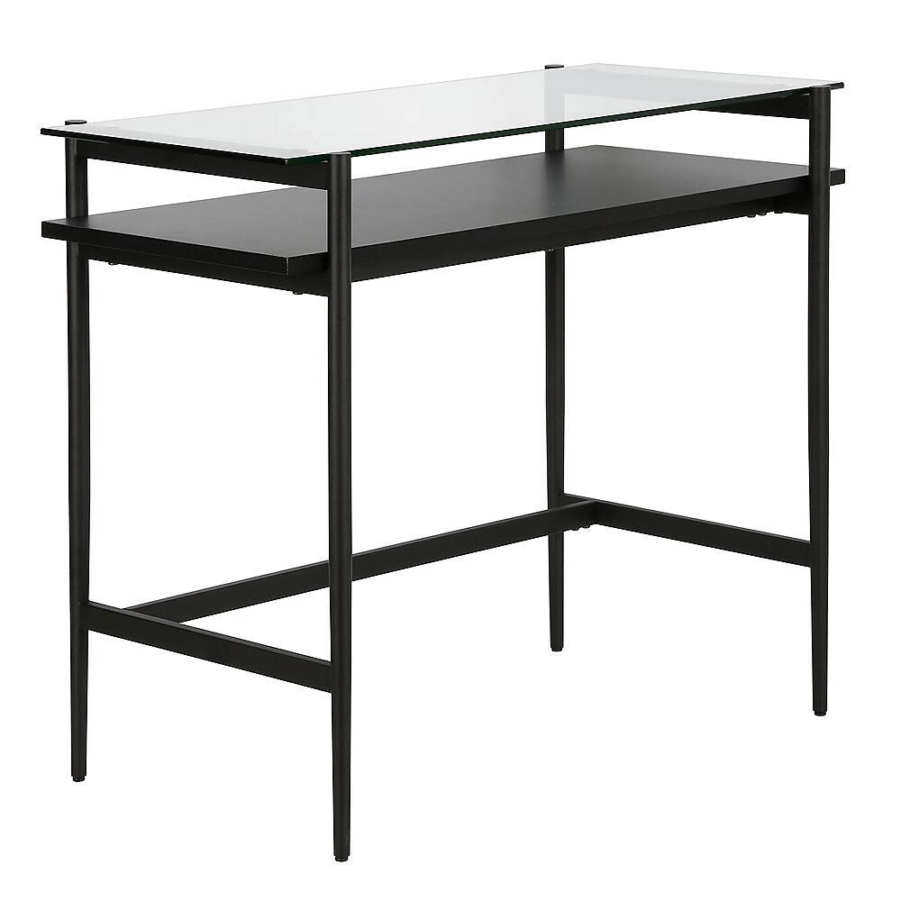 Angle View: Camden&Wells - Eaton 36" Desk - Blackened Bronze/Black Woodgrain