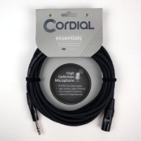 Cordial - Balanced Mic/Line - XLRM to TRS 1/4" - Black - Front_Zoom