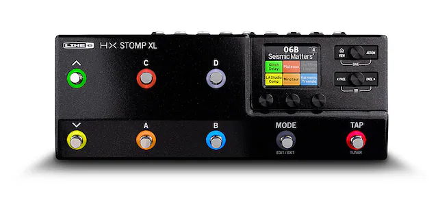 Front. Line 6 - HX Stomp XL Effects Pedal - Black.
