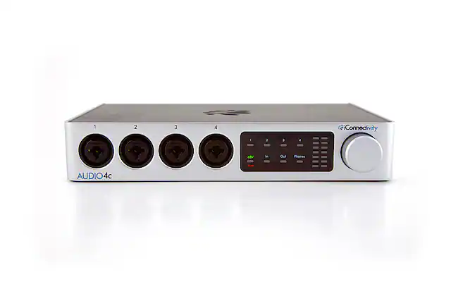 Front. iConnectivity - Audio4c Audio + MIDI Interface - White.