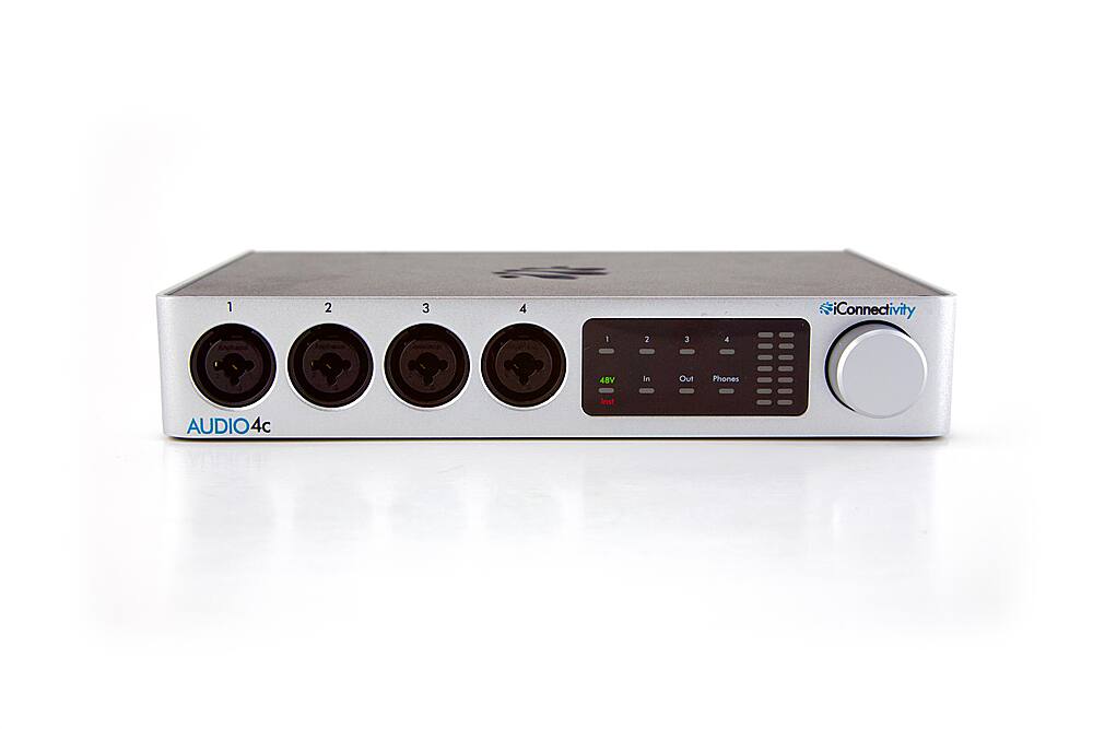 Front. iConnectivity - Audio4c Audio + MIDI Interface - White.