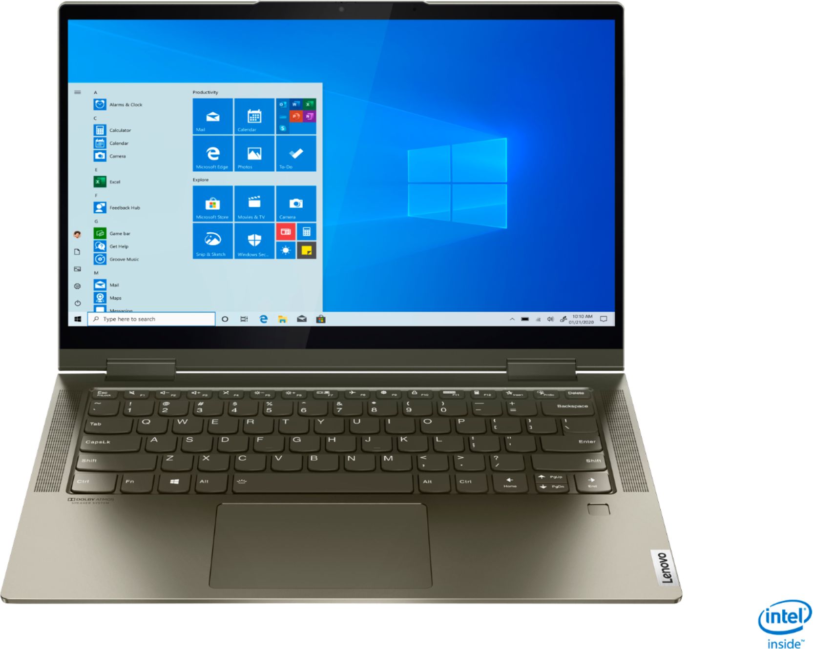 Lenovo – Geek Squad Certified Refurbished Yoga 7i 2-in-1 14″ Laptop – Intel Evo Platform Core i5 – 12GB Memory – 512GB SSD – Dark Moss