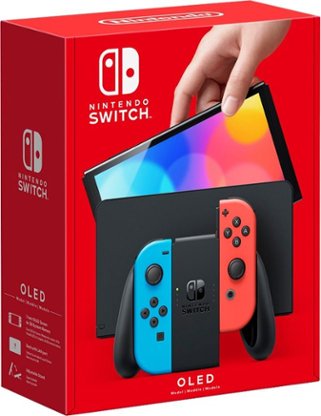Nintendo - Switch – OLED Model w/ Neon Red & Neon Blue Joy-Con - Multi