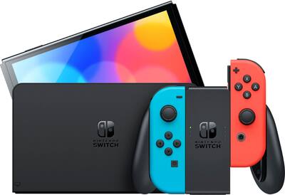Switch – OLED Model w/ Neon Red & Neon Blue Joy Con Nintendo Switch – OLED Model w/ Neon Red & Neon Blue Joy Con Nintendo