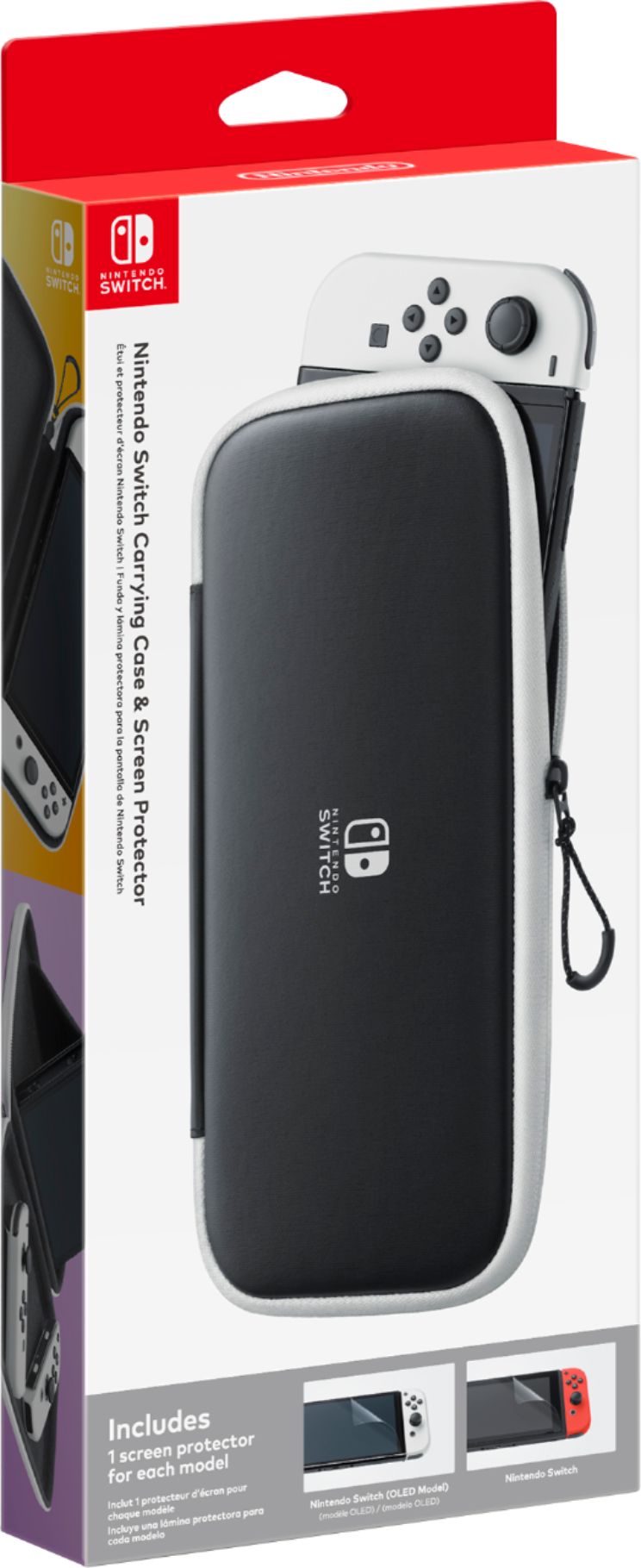 Switch OLED - Funda protectora para Nintendo Switch OLED modelo 2021,  compatible con Switch OLED y Joy-Con Controller Grip Case con protector de