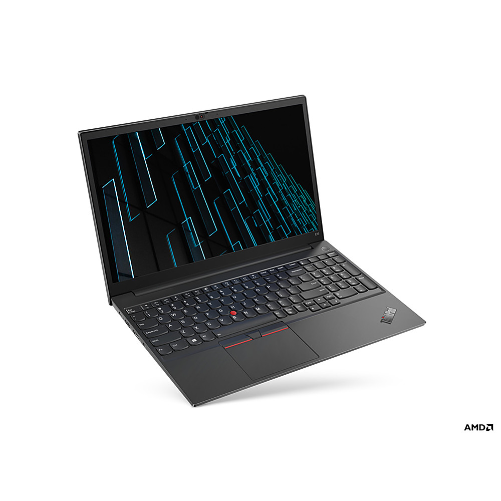 Angle View: Lenovo - 15.6" ThinkPad E15 Gen 3 Laptop - AMD Ryzen 7 5700U - 8GB Memory - AMD Radeon - 512 SSD - Black