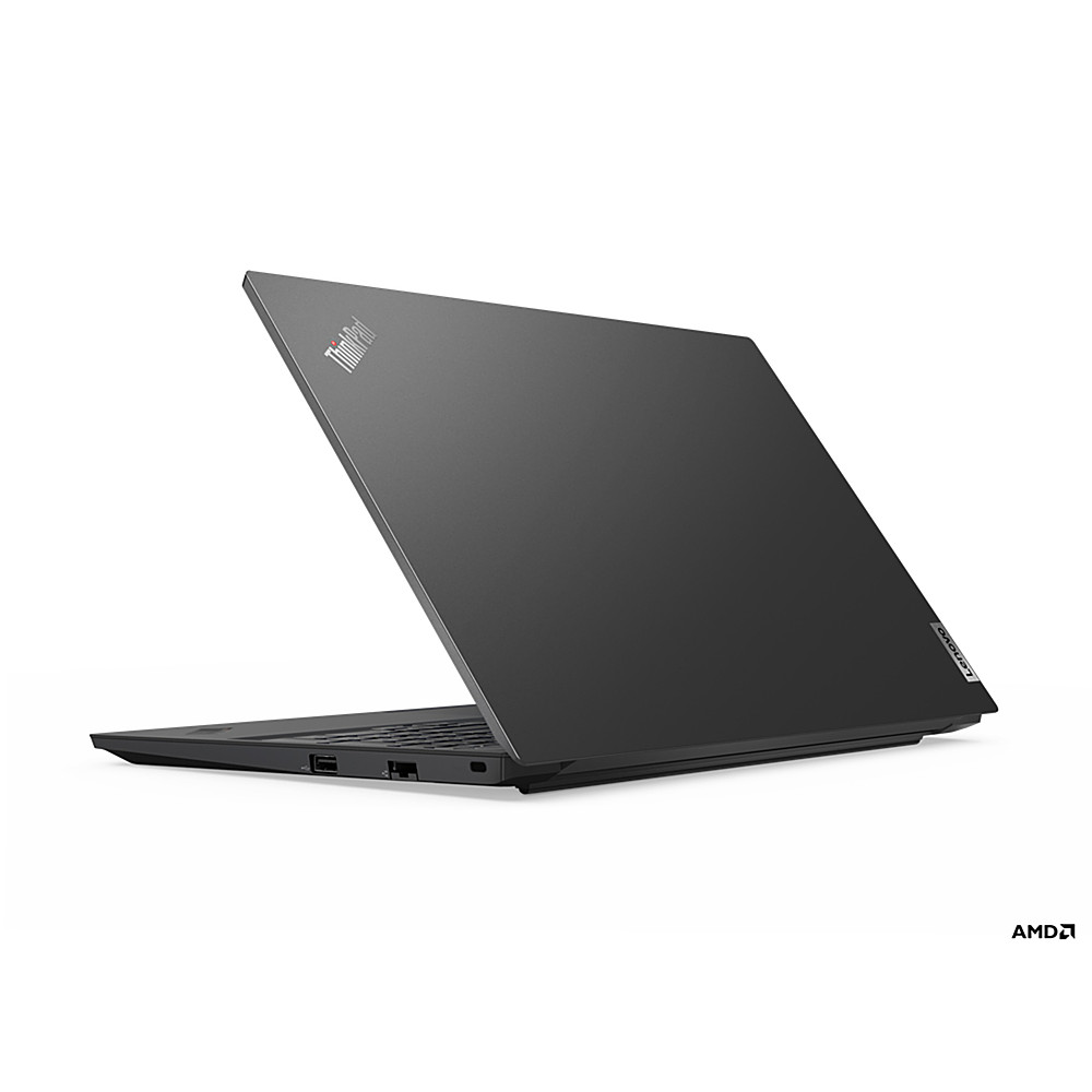 Left View: Lenovo - 15.6" ThinkPad E15 Gen 3 Laptop - AMD Ryzen 7 5700U - 8GB Memory - AMD Radeon - 512 SSD - Black