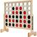 Left. Backyard Hero - Large Wooden 4 in a Row with Disc Storage Bag - Premium 3.5ft Game Set - Oversized Family Outdoor Game.