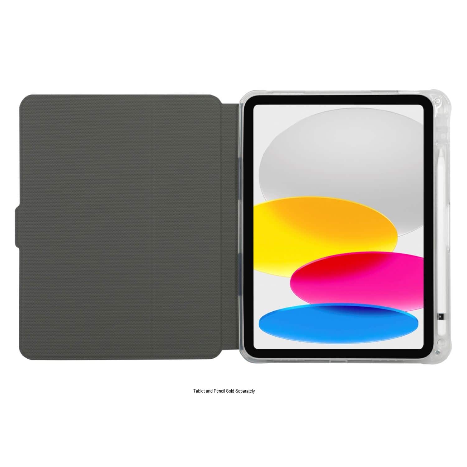 Left. Targus - Pro-Tek Clear Case for iPad 11"(A16) and iPad 10.9"(10th gen.) - Clear/ Black.