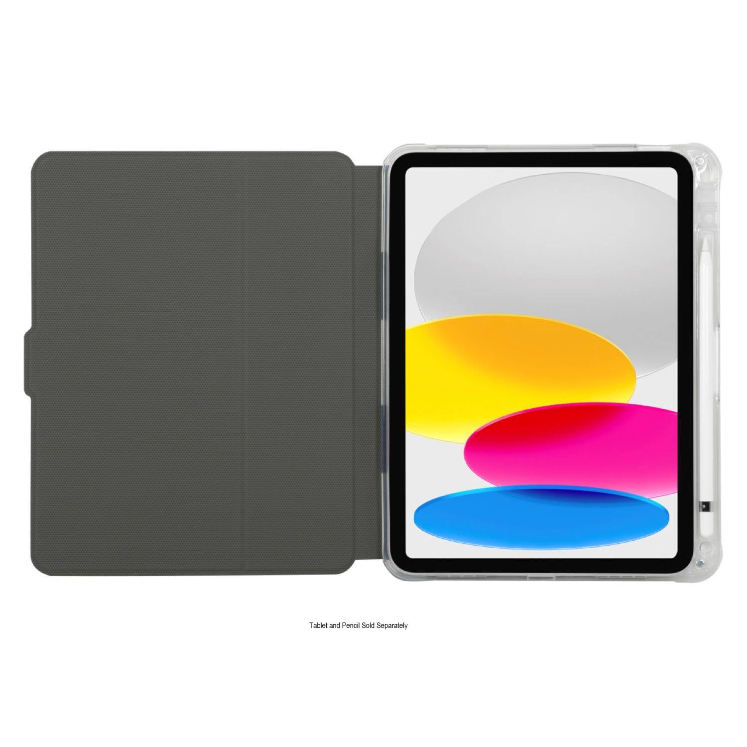 Left. Targus - Pro-Tek Clear Case for iPad 11"(A16) and iPad 10.9"(10th gen.) - Clear/ Black.