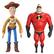 Back Zoom. TCG Toys - FleXfigs: Pixar - 4 Character Pack - Articulated Action Figures, Ages 3+.
