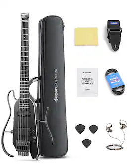 Donner music - Donner HUSH™ X PRO Electric Guitar - Black