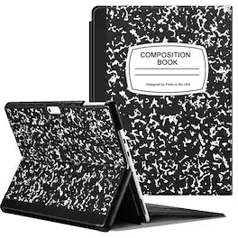 Kitcheniva - Slim Portfolio Case for Microsoft Surface Pro 11/10/9 Protective Cover 13 Inch Black White - Black and White