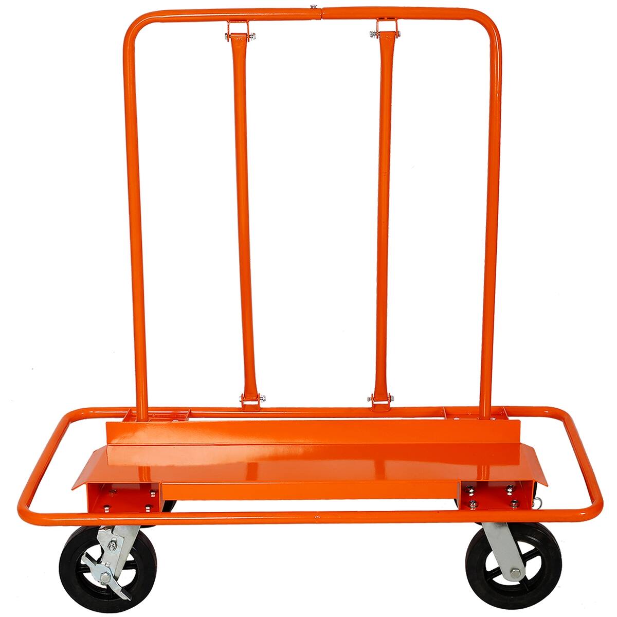Alt View 7. Ropilly - Ropilly Heavy Duty Drywall Sheet Cart, 2400 lb Panel Dolly with Steel Frame and Swivel Rubber Wheels - Orange.
